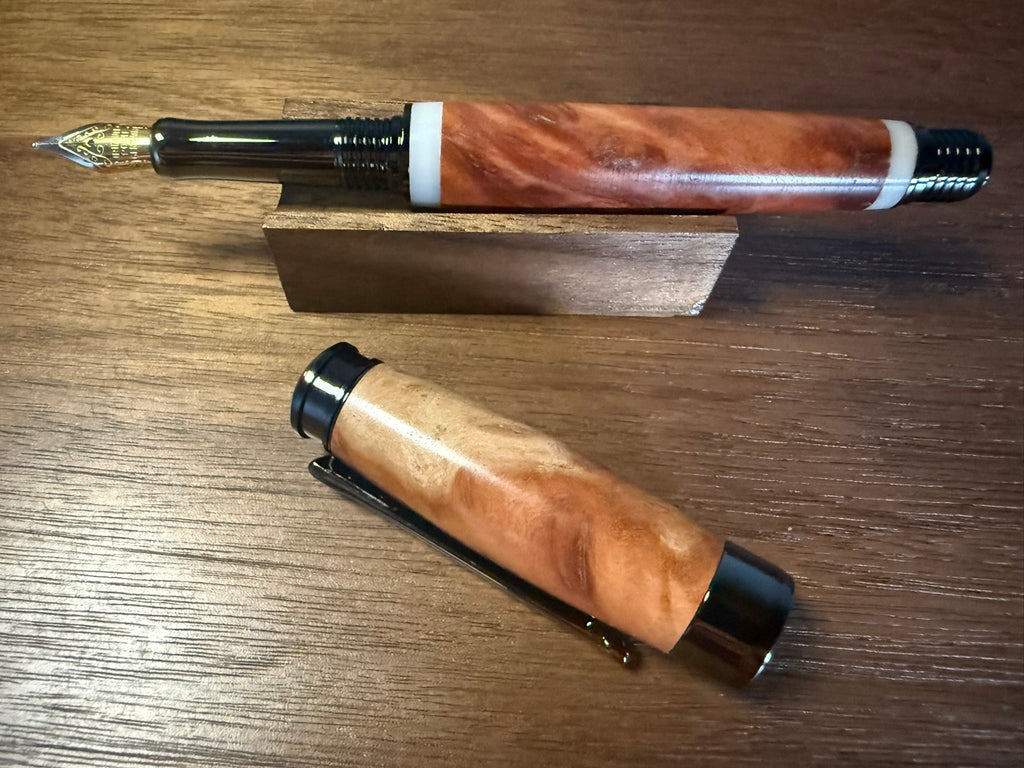 Handcrafted Red Mallee Burl Fountain Pen