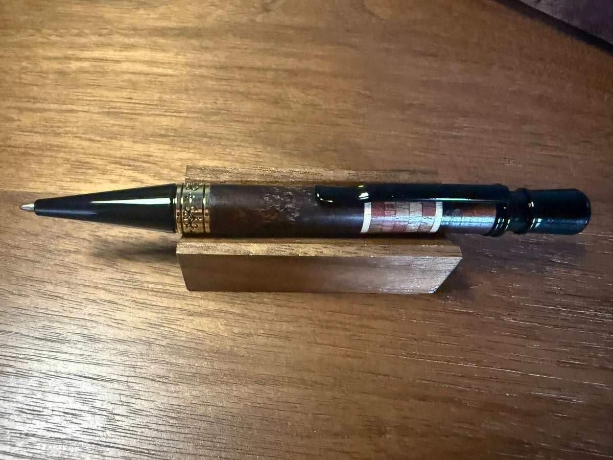 Handcrafted Desert Ironwood Segmented Ballpoint Pen