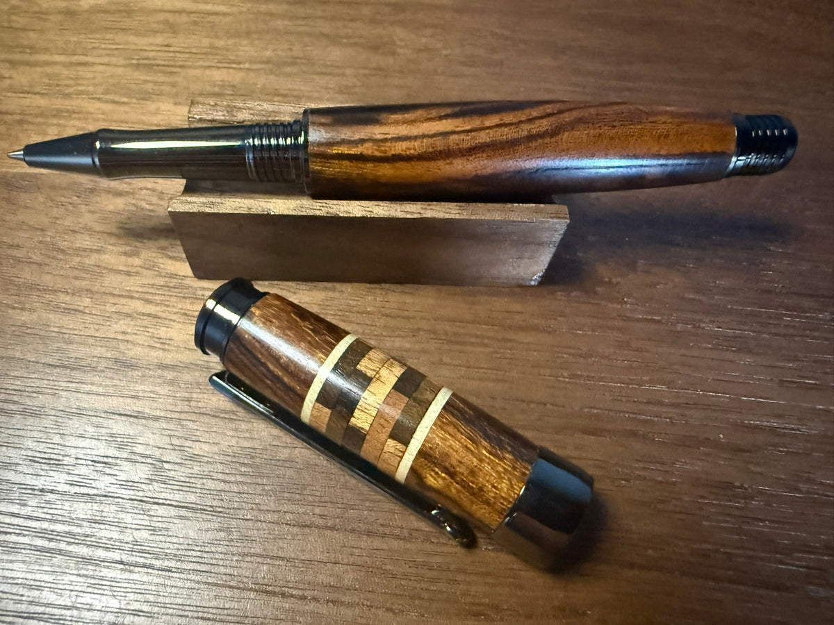 Handcrafted Desert Ironwood Segmented Rollerball Pen