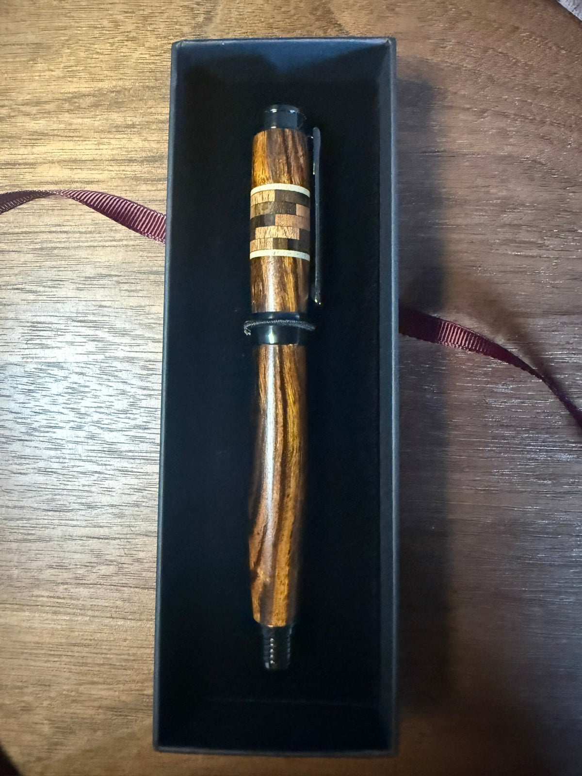 Handcrafted Desert Ironwood Segmented Rollerball Pen