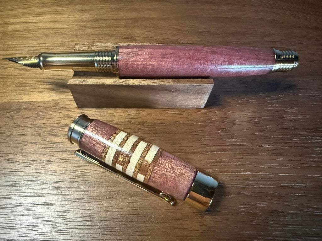 Handcrafted Purpleheart Fountain Pen
